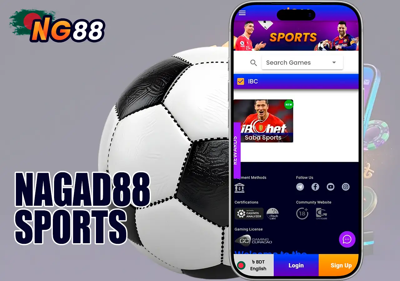 Sports betting markets including cricket and football at Nagad88.